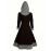 Contrast Trim Drawstring Hooded Dress, Casual Long Sleeve Dress For Spring & Fall, Women's Clothing